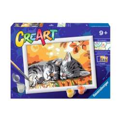 Malowanka CreArt: Jesienne kotki RAVENSBURGER malowanie po numerach (289325) - 1