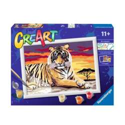 Malowanka CreArt dla dzieci: Tygrys RAVENSBURGER malowanie po numerach (289370)