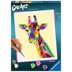 Malowanka CreArt dla dzieci: Żyrafa RAVENSBURGER malowanie po numerach (289936) - 1
