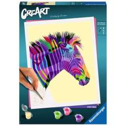 PROMO Malowanka CreArt: Zebra RAVENSBURGER malowanie po numerach (289943) - 1