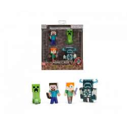 Figurka Minecraft metalowa 4-pak 6 cm (GXP-886347) - 1