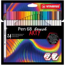 Flamaster STABILO Pen 68 brush etui kartonowe 24 szt. ARTY (568/24-21-20) - 1
