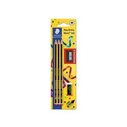 Ołówek Noris 3szt HB + gumka + temperówka - 1