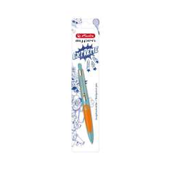 Długopis My.Pen turkus/pomarańczowy - 1