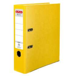 Segregator A4 8cm PP żółty Q file - 1