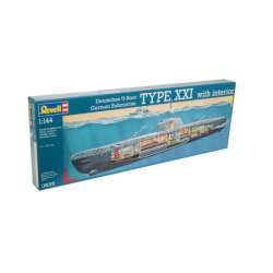 REVELL GERMAN U-BOOT TYP XXI w skali 1:144 (GXP-516250) - 1