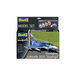 Model samolotu do sklejania 1:72 63843 Eurofighter Typhoon Luftwaffe 2020 Quadriga Revell + 4 farbki + klej + (REV-63843) - 1