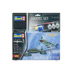 Modele samolotów do sklejania Me262 + P-51B 1:72 (farby + klej) (REV-63711) - 1