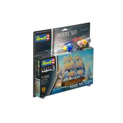 Model do sklejania 1:450 65819 H.M.S. Victory + klej, 3 farbki, pędzelek Revell (REV-65819)