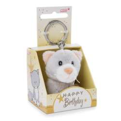 NICI 48122 Brelok pluszowy na klucze Kot 6cm "Happy Birthday" w pudełku prezentowym (48122 NICI) - 1