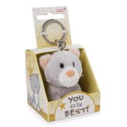 NICI 48127 Brelok pluszowy na klucze Kot 6cm "You are the best!" w pudełku prezentowym (48127 NICI) - 1