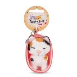 NICI 48842 Brelok pluszowy Sleeping Pets kot 8cm trójkolorowy (48842 NICI)