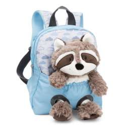 NICI 49844 Plecak 21x26cm niebieski + maskotka Szop 25cm (49844 NICI) - 1