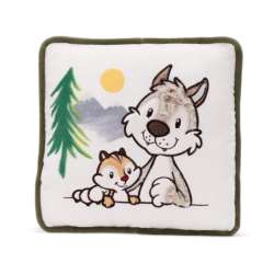 NICI 49955 Poduszka przytulanka wilk Winny i wiewiórka Jojo 25x25cm GREEN (49955 NICI) - 1