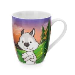 NICI 49956 Kubek porcelanowy wilk Winny i wiewiórka Jojo 310ml GREEN (49956 NICI) - 1