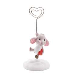 NICI 61495 Uchwyt na zdjęcie Słoń Love jasnoszary 11cm (61495 NICI) - 1