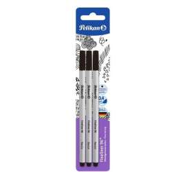 Cienkopis Fineliner 96 0,4mm czarny 3szt
