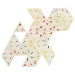 Drewniane Domino trójkąty matematyczne