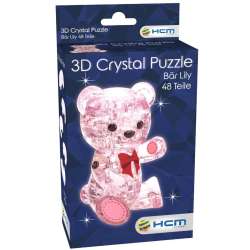 Crystal puzzle Miś Lily różowy - 1