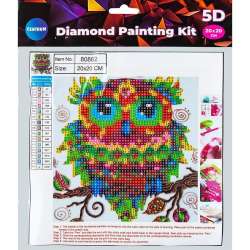 Diamentowa mozaika 5D - Owl 20x20 80862 - 1