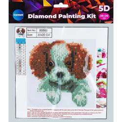 Diamentowa mozaika 5D - Puppy 20x20 80868