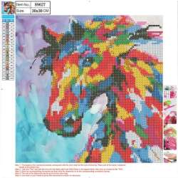 Mozaika diamentowa 5D 30x30cm Horse 89627 - 1