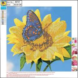 Mozaika diamentowa 5D 30x30cm Sunflower 89747 - 1