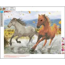 Mozaika diamentowa 5D 40x50cm Horses 89762