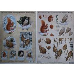 Zestaw 2 arkuszy A4 3D sztancowane