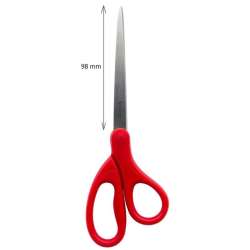 Nożyczki biurowe uniwersalne 20,5cm czerwone - 1