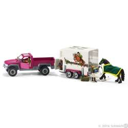 Schleich 42346 Półciężarówka z przyczepą i koniem (SLH 42346) - 2