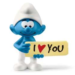 Schleich 20823 Smerf z napisem 'ILOVE YOU' , Smurfs (SLH 20823)