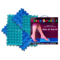 PROMO Polesie 97569 Mata do masażu 8el. ortopedyczna modułowa ORTHO PUZZLE Jeżyki (97569 POLESIE)