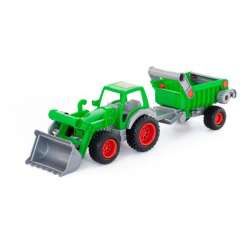 Wader-Polesie 8718 "Farmer-technik" traktor ładowarka z naczepą w siatce mix (8718 POLESIE) - 1