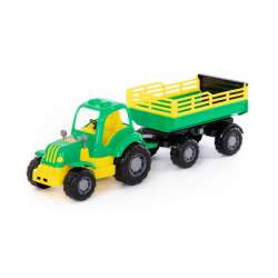 Polesie 44969 "Siłacz" traktor z przyczepą w siatce mix cena za 1 szt (44969 POLESIE) - 1