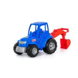 Polesie 84736 Traktor-koparka "Mistrz" (niebieski) w siatce (84736 POLESIE) - 1