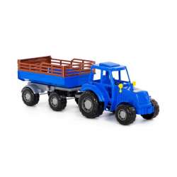 Polesie 84767 Traktor Altaj niebieski z przyczepą Nr2 w siatce (84767 POLESIE) - 1