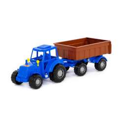 Polesie 84774 Traktor Majster niebieski z przyczepą Nr1 w siatce (84774 POLESIE) - 1
