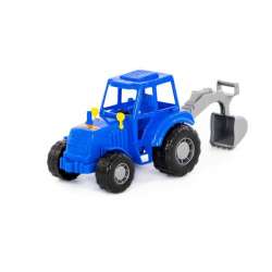 Polesie 84873 Traktor-koparka Majster niebieski w siatce (84873 POLESIE) - 1