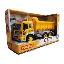Polesie 86204 "City" samochód - wywrotka inercyjny żółty (ze światłem i dźwiękiem) w pudełku (86204 POLESIE) - 1