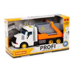Polesie 86266 "Profi' samochód z napędem, pomarańczowy do przewozu kontenerów, światło, dźwięk w pudełku (86266 POLESIE) - 1