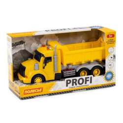 Polesie 86273 "Profi' samochód-wywrotka z napędem, żółta, światło, dźwięk w pudełku (86273 POLESIE) - 1