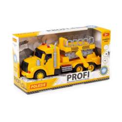 Polesie 89786 "Profi" samochód z podnośnikiem inercyjny, żółty, ze światlem i dźwiekiem w pudelku (89786 POLESIE) - 1
