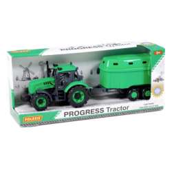 Polesie 91482 Traktor Progress z przyczepą do przewozu zwierząt zielony (91482 POLESIE) - 1