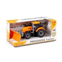 Polesie 91765 Traktor Progres pomarańczowy z pługiem śnieżnym (91765 POLESIE) - 1