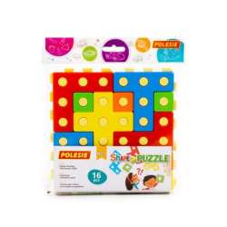 Polesie 93936 Zabawka edukacyjna Ułóż puzzle Nr1 16 elementów w woreczku (93936 POLESIE) - 1