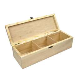 Pudełko drewniane z zamkiem 30x10x8cm