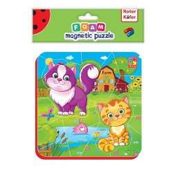 Miękkie magnetyczne puzzle Kotki na wsi (RK5010-05)