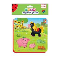 Miękkie magnetyczne puzzle Koń i Świnki (RK5010-06)