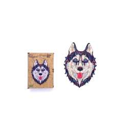 PROMO Puzzle drewniane Śnieżny Husky PuzA3-00902 (PE9025) - 1